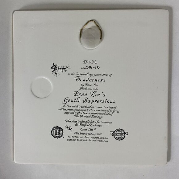 Bradford Exchange Plates Lena Lius Gentle Expressions Tenderness AO845 2002 VTG - Picture 2 of 5